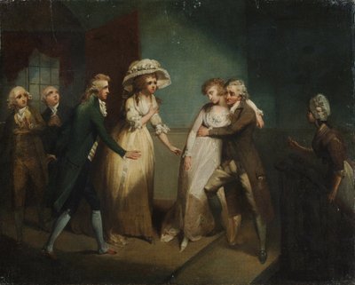 Camilla Fainting in the Arms of Her Father, Illustration of a Scene from 